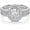 4, variant on Molioaki 3 Carat (ctw) Radiant Bridal Set Moissanite Engagement Rings for women Platinum Plated Silver Ring Moissanite Rings