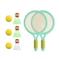 thumbnail image 4 of Almencla Kids Tennis Racket Racket Balls Comfortable Grip Badminton Shuttlecocks Portable Green, 4 of 8