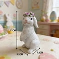 thumbnail image 2 of Easter Wreath Rabbit Resin Cartoon Animal Garden Courtyard Outdoor Holiday Furnishings Layout, 2 of 6