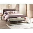thumbnail image 2 of Serta Danes 72.5" Tufted Bench with Iron Legs for Bedroom or Living Room, Ivory, 2 of 7