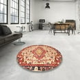thumbnail image 4 of Ahgly Company Machine Washable Indoor Rectangle Traditional Grapefruit Red Area Rugs, 8' x 10', 4 of 7