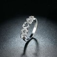 thumbnail image 5 of Hearts Anniversary Wedding Band Ring Sterling Silver Cz Women Ginger Lyne Collection 8, 5 of 5