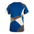 thumbnail image 4 of Soki Womens Plus Scrubs V-Neck Print Short-Sleeved Pocket Nurse Tops on Clearance, 4 of 5