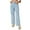 A007_Light Blue, variant on JGNGSHN Street Girl Bow Washed JeansFashion Loose Straight Wide Leg Pants Comfy Trousers