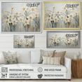 thumbnail image 4 of Designart "Minimalist White Daffodils II" Daffodils Floater Framed Canvas Prints, 4 of 5