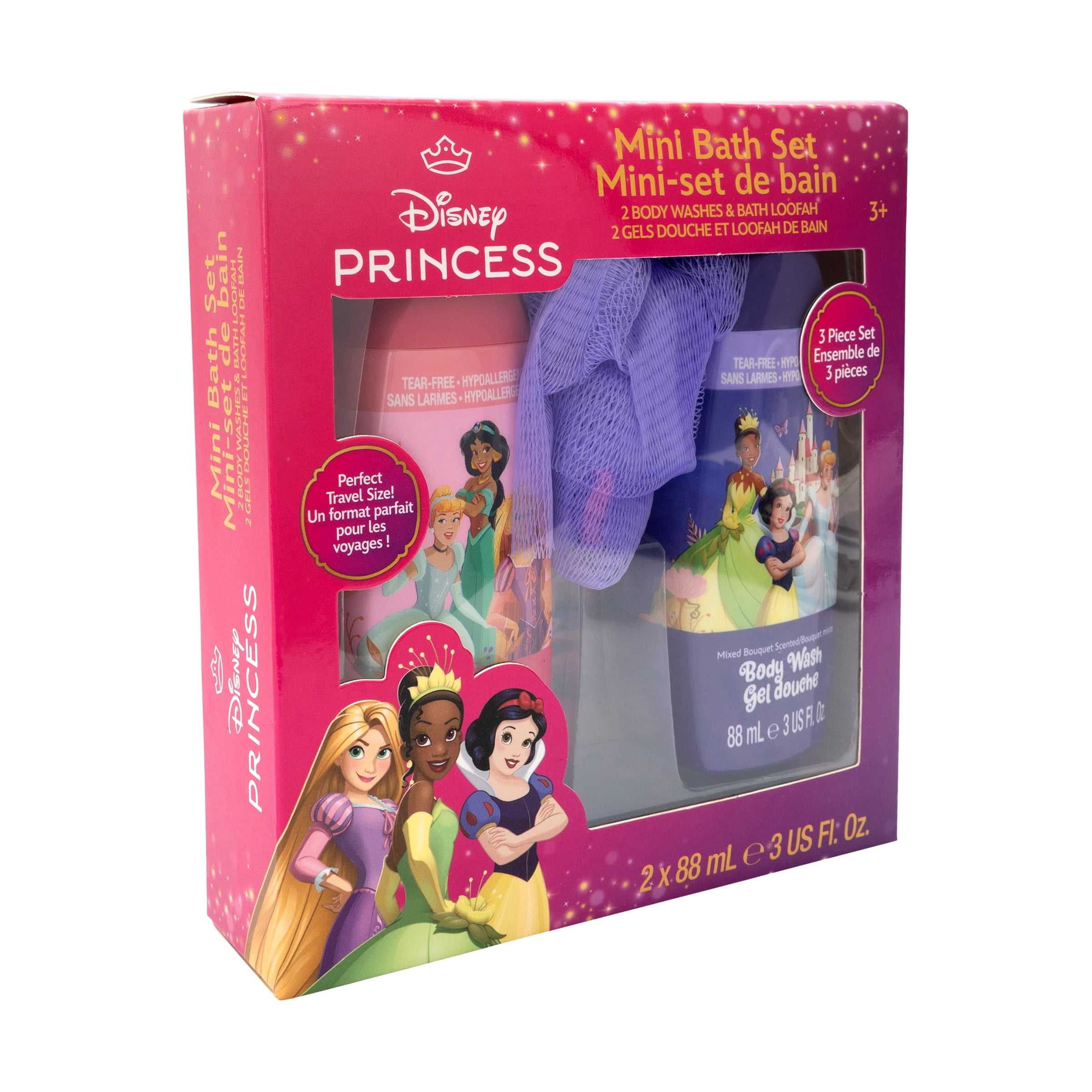 Set de 2 gels douche et loofah Disney Princess Set de 2 gels douche et loofah Princess
