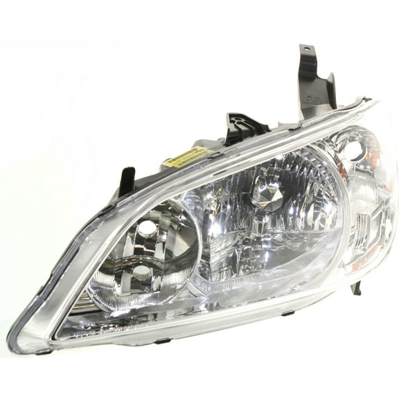 Headlight Compatible With 2004-2005 Honda Civic Left Driver Halogen