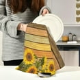 thumbnail image 6 of Dreamtimes Sunflower Wood Kitchen Dish Towel 1 Pack, Soft Absorbent Dishcloths Reusable Hand Towel Washable Tea Towels for Home Kitchen Bar Table Decor, 28 x 18 Inch, 6 of 7