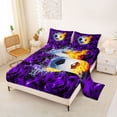 thumbnail image 2 of Erosebridal Soccer Sport Theme Queen Sheet Sets,Football Game Bed Set For Ball Lovers 4-Piece, 2 of 6