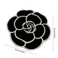 thumbnail image 2 of Fasiaou Cute Rose Bath Mat for Bathroom Bathroom Mats Non Slip Flower Shaped Absorbent Bathtub Rug Bathroom Fluffy Shower Rugs Washable Decor Floral Small Rug Doormats for Tub Washbain Toilet,Black, 2 of 2