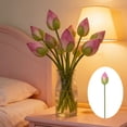 thumbnail image 5 of Artificial Lotus Buds Floral Stem Decorative Fake Lotus Plant, Realistic Vase Display Pond Decoration For Home Office Living Room Garden Wedding Photography Background Table Arrangement Use, 5 of 6