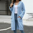 thumbnail image 1 of MKLEKYY Neck Sweater Women's V Neck Knitted Cardigan Loose Solid Color Sweater, 1 of 1