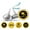 Black & Yellow, variant on Darling Souvenir chocolate Graduation Party Theme Custom Stickers Pack of 190 Pcs-Golden & Black