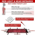 thumbnail image 3 of Red Light Therapy Mat with 2832 LEDs  67"x 24" Red Light Therapy for Body for Full Body Used to Relieve Pain, 660nm Red Light & 850nm Infrared Light Dual Wavelength, 2 Mats in Total, 3 of 10