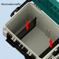 thumbnail image 3 of Caja de pesca de 20L, caja de almacenamiento de herramientas para aparejos de pesca multifunción para amantes de la pesca, 3 of 9