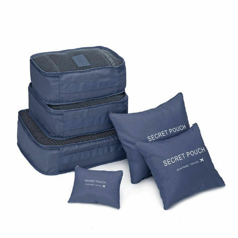 3Pcs Canvas Storage Luggage Bag Drawstring Organizer Travel Bags Pouch Mothproof