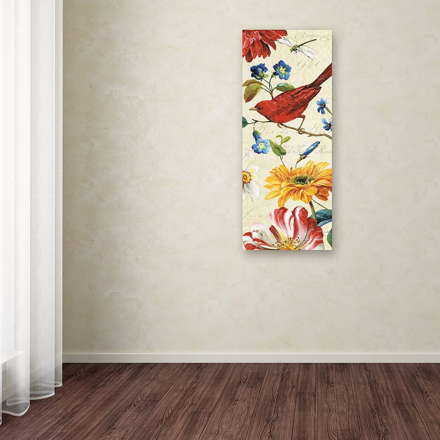 Trademark Fine Art "Rainbow Garden VII Cream" Canvas Art by Lisa Audit