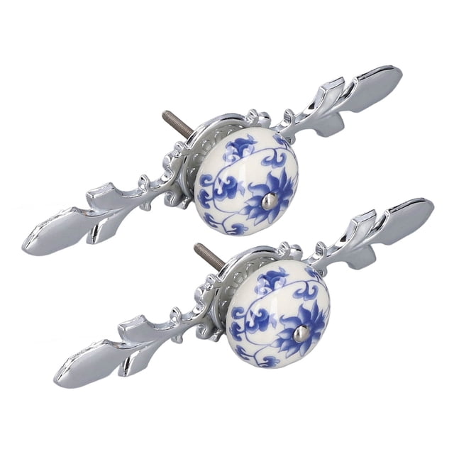 Ceramic Cabinet Handle,2pcs/set Ceramic Cabinet Handle Vintage Ceramic Door Knobs Ceramic Knobs Convenient Use