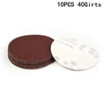 thumbnail image 2 of 10Pc 4Inch(100Mm) Sander Disc Sanding Pad 40- Grit Polishing Pad Sandpaper 40, 2 of 8