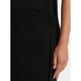thumbnail image 3 of Time and Tru Women's Maternity Sleeveless Shirred Tank Dress, Size S-XXL, 3 of 4