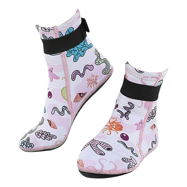 Calcetines playa neopreno anti-Slip para acuáticos (31-33) rosa