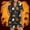 Grey, variant on Halloween Pajamas Halloween Satin Print Button Short Sleeve Pajamas for Women Set