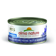 Almo Nature High Quality Sourced Complete Mackerel with Sweet Potato in gravy Grain Free Wet Canned Cat Food 2.47 oz.(12 Pack)