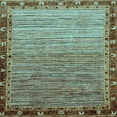thumbnail image 1 of Ahgly Company Indoor Square Abstract Light Blue Modern Area Rugs, 5' Square, 1 of 4