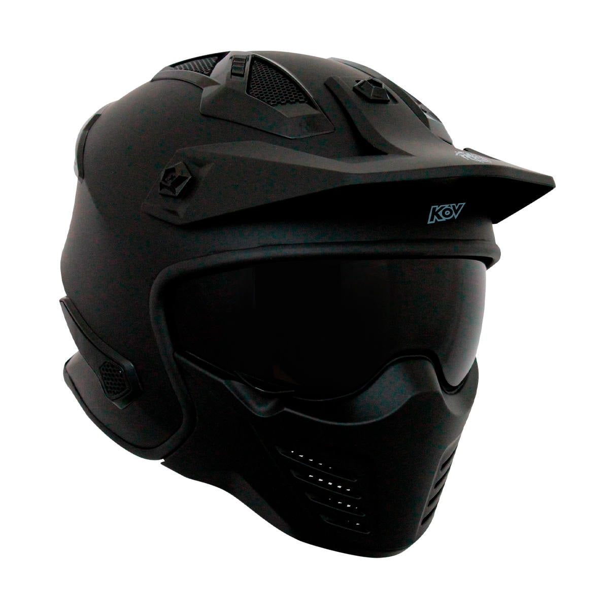 Casco Para Moto Kov Con Mascara Rock o Certificado Dot talla S KOV Rock o Walmart en linea