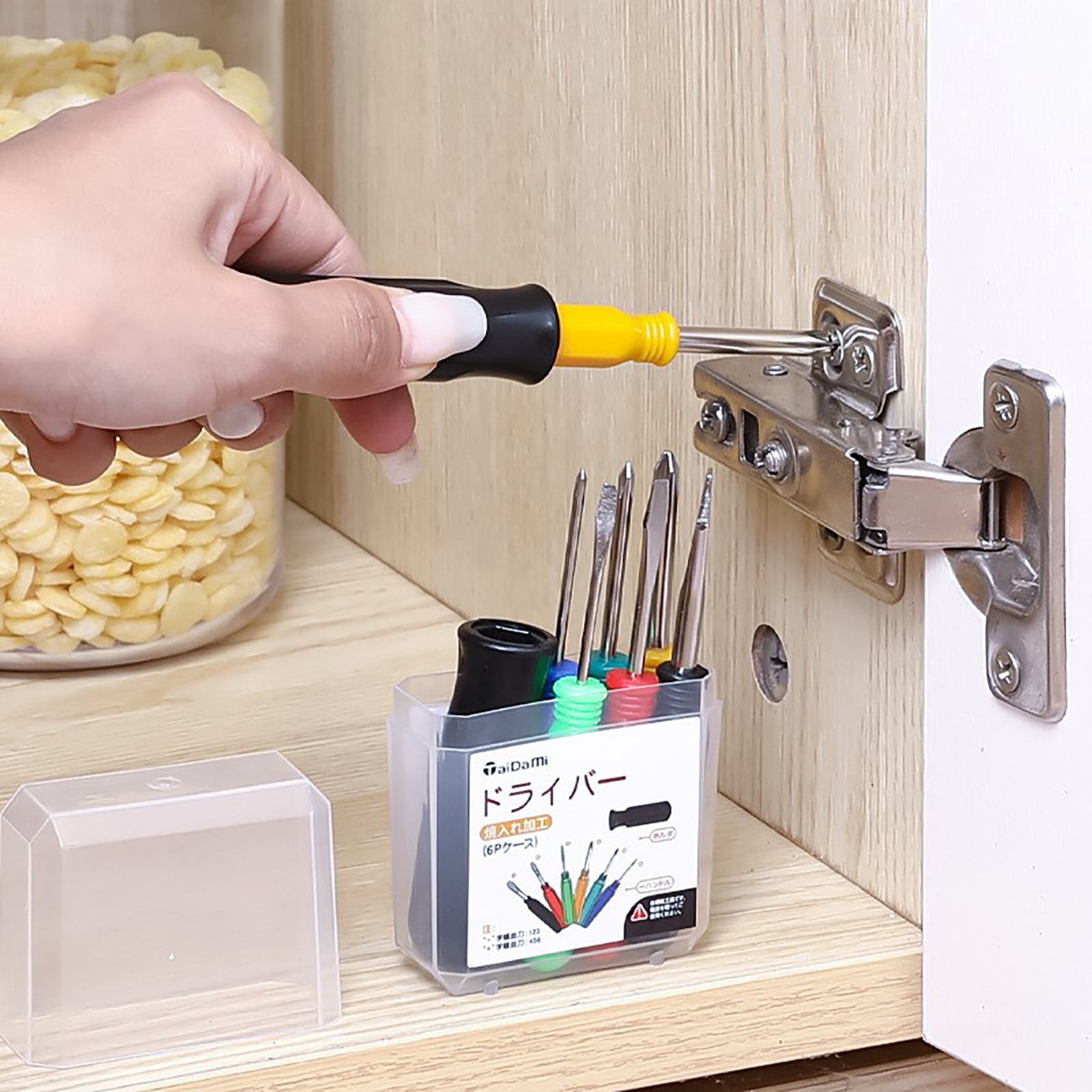 Cadorn Mini Cross and Flat Head Screwdriver Set - Portable & Compact Multipurpose Tool Kit