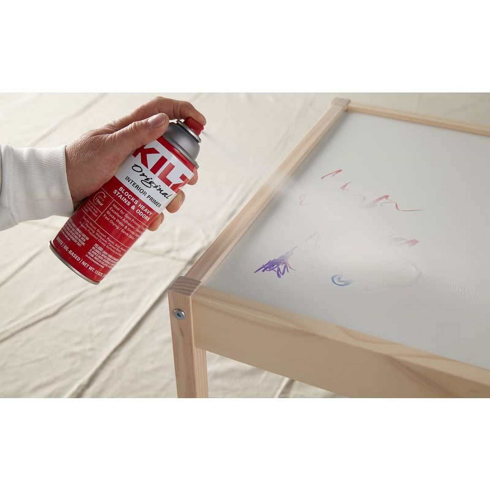 KILZ White Original Flat Oil-Based Paint Primer, 13 oz, 12 Pack