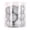 Silver, variant on Sweet Life Gold Solid Print Plastic Hanging Baubles Ball Ornaments, 12 Count (1.18")