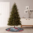 thumbnail image 6 of Lukts Flamingo On The Jungle Print Color Life Christmas Tree Skirt, Winter Holiday Tree Mat Decoration ,Can be Used as A Shawl-36", 6 of 6