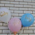 thumbnail image 6 of Gender reveals 12-inch bronzing love latex balloon oh baby Boy girl Gold-Stamped Love Heart Design Versatile Usage - yellow, 6 of 6