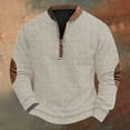 thumbnail image 1 of Blusas y camisas de manga larga con cuello redondo Sudadera con capucha de cuello redondo para hombre Jersey estampado Blusa de poliéster de manga larga para hombre, 1 of 4