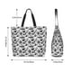 thumbnail image 5 of Disketp Black White Halloween Bolsa Tote Estampada para Mujer, Bolso de Hombro y de Mano para Compras y Viajes, 5 of 8