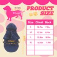 thumbnail image 2 of GASTROPOD Dog Clothes,Polyester Dog Clothes for Small Dogs,Suitable for Home Use Puppy Clothes,Blue,XL, 2 of 7