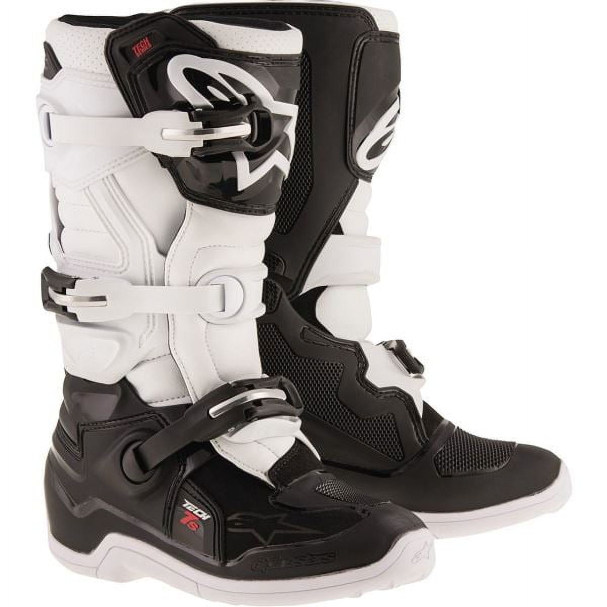 Alpinestars Tech 7S Youth MX Offroad Boots Black/Orange/Blue