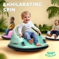thumbnail image 3 of Qaba 12V Electric Ride on Bumper Car for Kids 1.5-5 Years Old, Baby Bumper Car with Remote Control, Green, 3 of 9