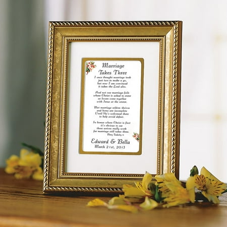Personalized "Marriage Takes Three" Print
