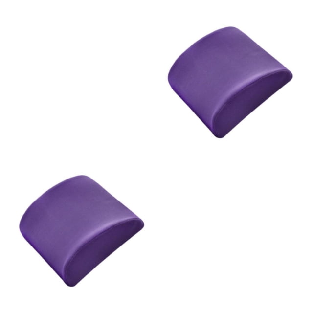Ounissouiy Actualizado con núcleo interno de algodón con memoria - Cojín de cintura premium para sillas Cojín para silla de comedor Malla Malla violeta 2Conjunto