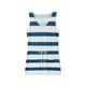 thumbnail image 3 of VISgogo Vestido casual de verano para mujer sin mangas con cuello en V profundo con cordón a rayas con bolsillos VISgogo  moda, 3 of 9