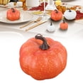 thumbnail image 2 of Clearance Under $5 | Realistic Artificial Pumpkin for Fall Table Centerpiece and Halloween Decor, Faux Pumpkin for DIY Crafts, Large Orange (1-Pack), 2 of 9