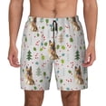 thumbnail image 3 of Uemuo German Shepherd Dog Pattern Mens Swim Trunks Quick Dry Board Shorts with Mesh Lining, Stretch Beach Shorts Quick Dry No-Chafing Board Shorts-Large, 3 of 9