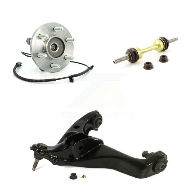 Transit Auto Ensemble de Roulement de Moyeu avant Droit Bras de Commande Inférieur avec Rotule et Barre de Stabilisation pour Voiture 2011-2013 Ford Expedition Lincoln Navigator 4WD K7T-101520
