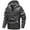 Gray Zipper Casual Outwear Jackets, variant on Olyvenn Men's Multi-pocket Large Size Leather Jacket Clip Cotton Jacket With Long Zip Up Cuffs Detachable Hooded Jacket Winter Warm Long Sleeve Fleece Puffer Jacket Padded Overcoat Coffee 2