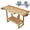 Natural 9, variant on 55-Inch Wood Workbench for Garage Workshop, Heavy Duty Work Table with Bar Clamps Set 2pcs 12 inch + 2pcs 24 inch