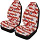 thumbnail image 1 of ABPHQTO Juego de 2 fundas para asientos de coche con rayas navideñas, protector universal para asientos delanteros de coche, apto para coche, SUV, sedán, camión, 1 of 3