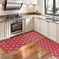 thumbnail image 3 of Kitchen Rugs Sets Of 2,Red Christmas Deer and Snowflake Pattern Anti Fatigue Kitchen Mat Rugs Non Slip Washable,Decorative Kitchen Floor Mats for Kitchen,Sink,Laundry,17"X47", 3 of 5