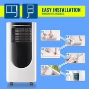 TACOOL 8000BTU ASHRAE Portable Air Conditioner with Window Kit Remote, 3 In 1 Ac Units Covers up to 250Sq.ft, Timer